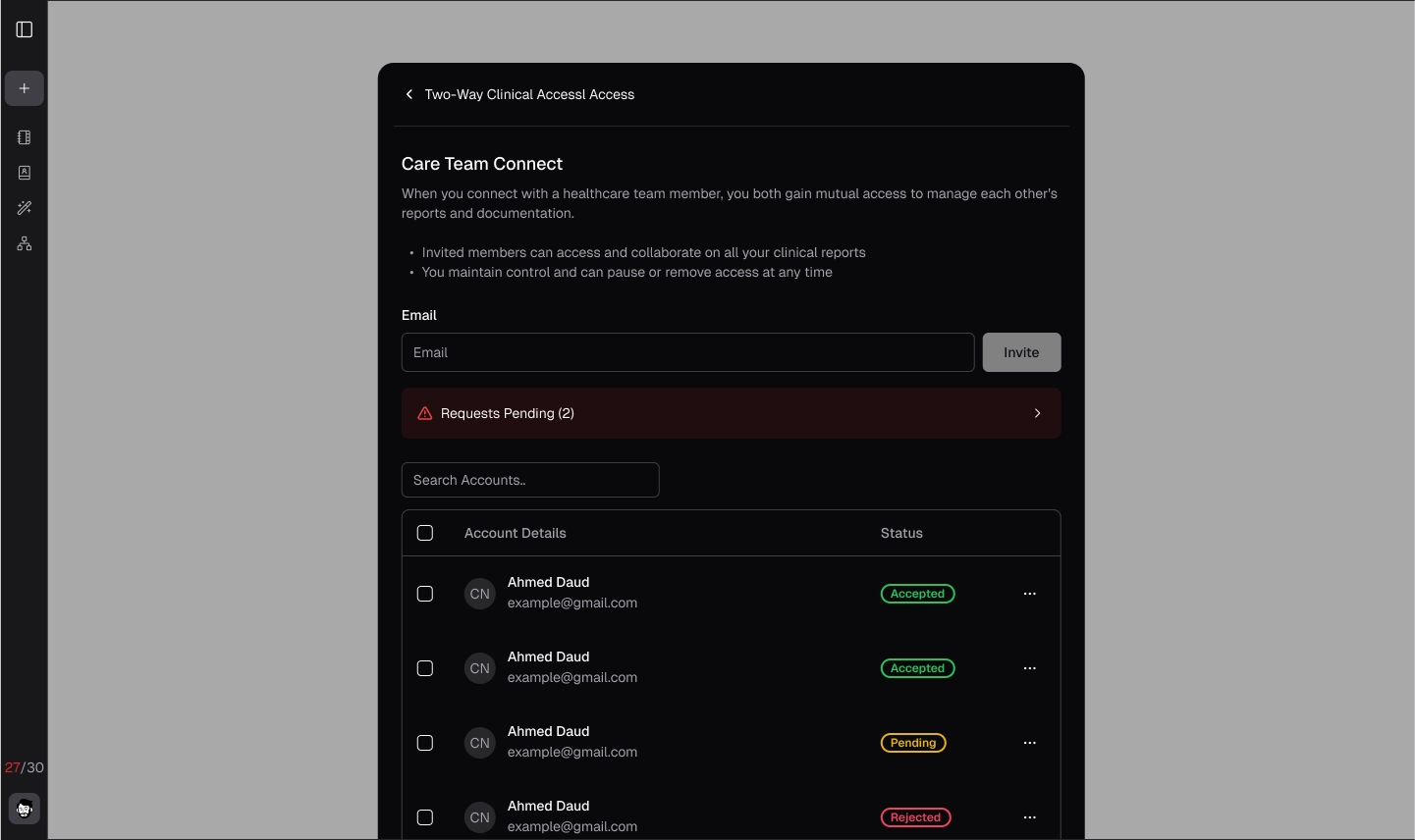 Access request approval