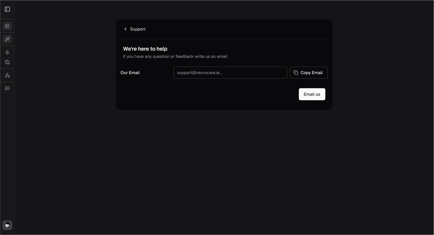 Support screen