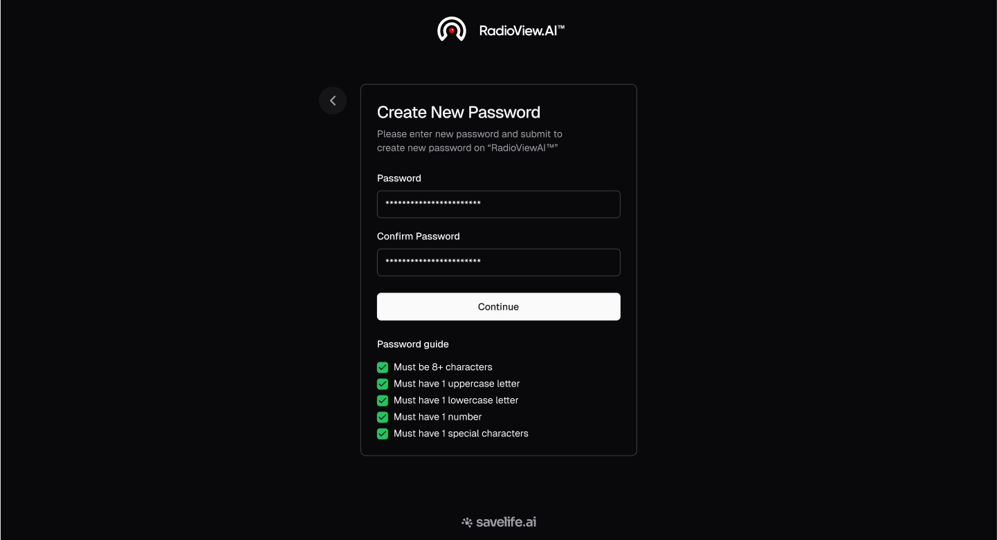 Password created